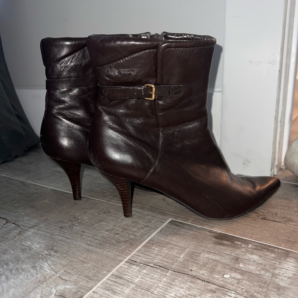 NINEWEST Leather heeled booties